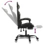 Silla gaming giratoria y reposapiés cuero sintético de vidaXL, Sillones para videojuegos - Ref: Foro24-349614, Precio: 135,98...