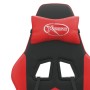 Silla gaming giratoria y reposapiés cuero sintético negro rojo de vidaXL, Sillones para videojuegos - Ref: Foro24-349604, Pre...