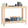 Banco de trabajo de madera maciza de pino 110x50x80 cm de vidaXL, Mesas de trabajo - Ref: Foro24-822501, Precio: 98,97 €, Des...