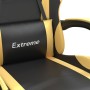 Silla gaming giratoria cuero sintético negro y dorado de vidaXL, Sillones para videojuegos - Ref: Foro24-349569, Precio: 116,...