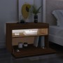 Muebles de TV con luces LED 2 uds marrón roble 60x35x40 cm de vidaXL, Muebles TV - Ref: Foro24-815683, Precio: 56,06 €, Descu...