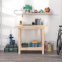 Solid pine wood workbench 80x50x80 cm by vidaXL, Work tables - Ref: Foro24-822496, Price: 72,32 €, Discount: %