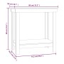 Werkbank aus massivem Kiefernholz, 80 x 50 x 80 cm von vidaXL, Arbeitstische - Ref: Foro24-822496, Preis: 72,26 €, Rabatt: %