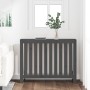 Gray solid pine wood radiator cover 108.5x19x84 cm by vidaXL, Accessories for heating radiators - Ref: Foro24-822573, Price: ...