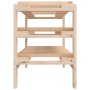 Solid pine wood bottle rack 109.5x30x42 cm by vidaXL, Wine racks - Ref: Foro24-822551, Price: 48,17 €, Discount: %