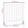 Solid gray pine wood radiator cover 79.5x19x84 cm by vidaXL, Accessories for heating radiators - Ref: Foro24-822568, Price: 5...