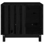 Caseta para perros madera maciza de pino negro 70x50x62 cm de vidaXL, Casetas para perros - Ref: Foro24-822485, Precio: 111,6...