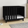 Dog bed solid black pine wood 90x60x67 cm by vidaXL, Dog kennels - Ref: Foro24-822490, Price: 205,18 €, Discount: %