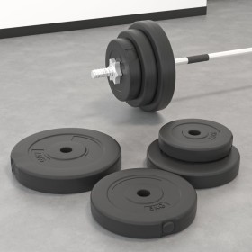 Weight plates 6 pieces cement 30 kg by vidaXL, free weight - Ref: Foro24-93599, Price: 55,99 €, Discount: %