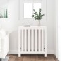 Solid white pine wood radiator cover 79.5x19x84 cm by vidaXL, Accessories for heating radiators - Ref: Foro24-822567, Price: ...