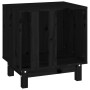 Caseta para perros madera maciza de pino negro 50x40x52 cm de vidaXL, Casetas para perros - Ref: Foro24-822475, Precio: 63,08...