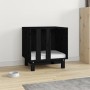 Caseta para perros madera maciza de pino negro 50x40x52 cm de vidaXL, Casetas para perros - Ref: Foro24-822475, Precio: 63,08...