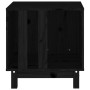 Caseta para perros madera maciza de pino negro 50x40x52 cm de vidaXL, Casetas para perros - Ref: Foro24-822475, Precio: 63,08...