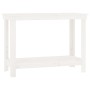 Solid white pine wood workbench 110x50x80 cm by vidaXL, Work tables - Ref: Foro24-822502, Price: 100,99 €, Discount: %