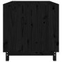 Caseta para perros madera maciza de pino negro 100x70x72 cm de vidaXL, Casetas para perros - Ref: Foro24-822495, Precio: 226,...