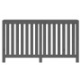 Solid gray pine wood radiator cover 153x19x84 cm by vidaXL, Accessories for heating radiators - Ref: Foro24-822578, Price: 73...