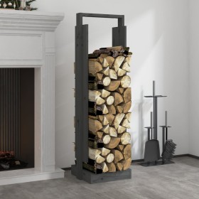 Firewood holder solid gray pine wood 33.5x30x110 cm by vidaXL, Firewood bags and holders - Ref: Foro24-822623, Price: 60,99 €...