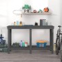 Werkbank aus massivem Kiefernholz grau 140x50x80 cm von vidaXL, Arbeitstische - Ref: Foro24-822508, Preis: 105,15 €, Rabatt: %