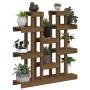 Soporte plantas madera maciza pino marrón miel 104,5x25x109,5cm de vidaXL, Soportes para macetas - Ref: Foro24-822095, Precio...