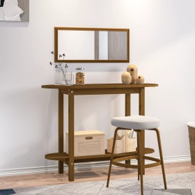 Solid pine wood honey brown console table 110x40x80 cm by vidaXL, Coffee table - Ref: Foro24-822300, Price: 61,99 €, Discount: %