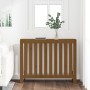 Solid pine wood radiator cover honey brown 108.5x19x84 cm by vidaXL, Accessories for heating radiators - Ref: Foro24-822574, ...