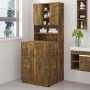 Smoked oak plywood washing machine cabinet by vidaXL, Accessories for washing machines and dryers - Ref: Foro24-3120182, Pric...