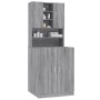 Sonoma Gray Plywood Washing Machine Cabinet by vidaXL, Accessories for washing machines and dryers - Ref: Foro24-3120183, Pri...