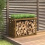 Outdoor firewood holder honey brown pine wood 108x52x74 cm by vidaXL, Firewood bags and holders - Ref: Foro24-822634, Price: ...