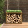 Outdoor firewood holder honey brown pine wood 108x52x74 cm by vidaXL, Firewood bags and holders - Ref: Foro24-822634, Price: ...