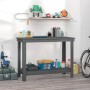 Solid gray pine wood workbench 110x50x80 cm by vidaXL, Work tables - Ref: Foro24-822503, Price: 100,87 €, Discount: %