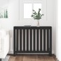 Solid black pine wood radiator cover 108.5x19x84 cm by vidaXL, Accessories for heating radiators - Ref: Foro24-822575, Price:...