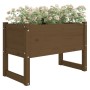 Solid pine wood planter in honey brown color, 78x40x52 cm by vidaXL, Pots and planters - Ref: Foro24-822120, Price: 72,01 €, ...