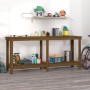 Solid honey brown pine wood workbench 180x50x80 cm by vidaXL, Work tables - Ref: Foro24-822514, Price: 183,67 €, Discount: %