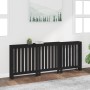 Solid black pine wood radiator cover 210x21x85 cm by vidaXL, Accessories for heating radiators - Ref: Foro24-822590, Price: 1...