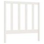 Solid white pine wood bed headboard 95x4x100 cm by vidaXL, Headboards and footboards - Ref: Foro24-822238, Price: 29,37 €, Di...