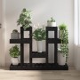 Soporte para plantas madera maciza pino negro 104,5x25x77,5 cm de vidaXL, Soportes para macetas - Ref: Foro24-822101, Precio:...