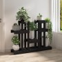 Solid black pine wood plant stand 104.5x25x77.5 cm by vidaXL, Pot stands - Ref: Foro24-822101, Price: 71,99 €, Discount: %