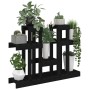 Solid black pine wood plant stand 104.5x25x77.5 cm by vidaXL, Pot stands - Ref: Foro24-822101, Price: 71,99 €, Discount: %