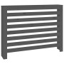 Gray solid pine wood radiator cover 108.5x19x84 cm by vidaXL, Accessories for heating radiators - Ref: Foro24-822598, Price: ...