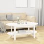 Solid white pine wood coffee table 110x55x45 cm by vidaXL, Coffee table - Ref: Foro24-822288, Price: 130,60 €, Discount: %