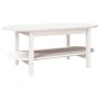 Solid white pine wood coffee table 110x55x45 cm by vidaXL, Coffee table - Ref: Foro24-822288, Price: 130,60 €, Discount: %