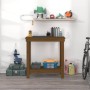 Solid pine wood workbench in honey brown color, 80x50x80 cm. by vidaXL, Work tables - Ref: Foro24-822499, Price: 65,72 €, Dis...