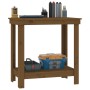 Solid pine wood workbench in honey brown color, 80x50x80 cm. by vidaXL, Work tables - Ref: Foro24-822499, Price: 65,72 €, Dis...