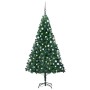 Árbol de Navidad preiluminado con luces y bolas verde 180 cm de vidaXL, Arboles de navidad - Ref: Foro24-3077708, Precio: 63,...