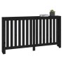 Solid black pine wood radiator cover 153x19x84 cm by vidaXL, Accessories for heating radiators - Ref: Foro24-822580, Price: 9...