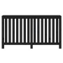 Solid black pine wood radiator cover 153x19x84 cm by vidaXL, Accessories for heating radiators - Ref: Foro24-822580, Price: 9...