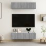 Muebles TV de pared 4 uds contrachapada gris Sonoma 60x30x30 cm de vidaXL, Muebles TV - Ref: Foro24-3120204, Precio: 138,51 €...