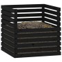 Solid black pine wood composter 80x80x78 cm by vidaXL, Composters - Ref: Foro24-822191, Price: 111,94 €, Discount: %