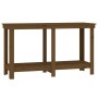 Solid honey brown pine wood workbench 140x50x80 cm by vidaXL, Work tables - Ref: Foro24-822509, Price: 99,99 €, Discount: %