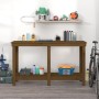 Solid honey brown pine wood workbench 140x50x80 cm by vidaXL, Work tables - Ref: Foro24-822509, Price: 99,99 €, Discount: %